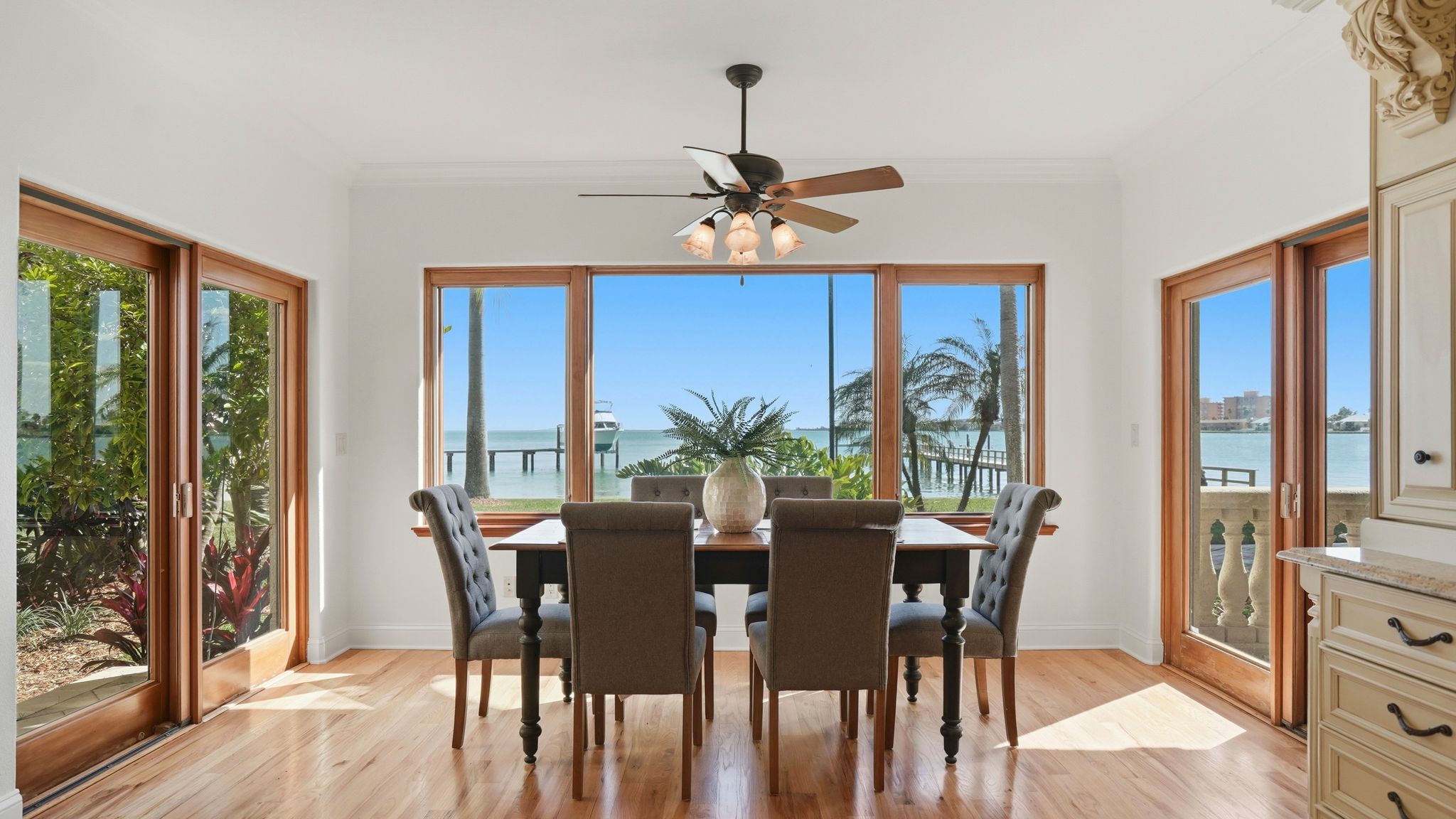 Living room with fireplace